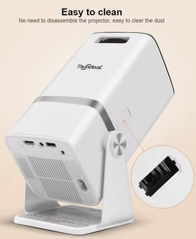 LumiBeam TD80 4K Projector – Portable WiFi Home Theater & Office Mini Beam