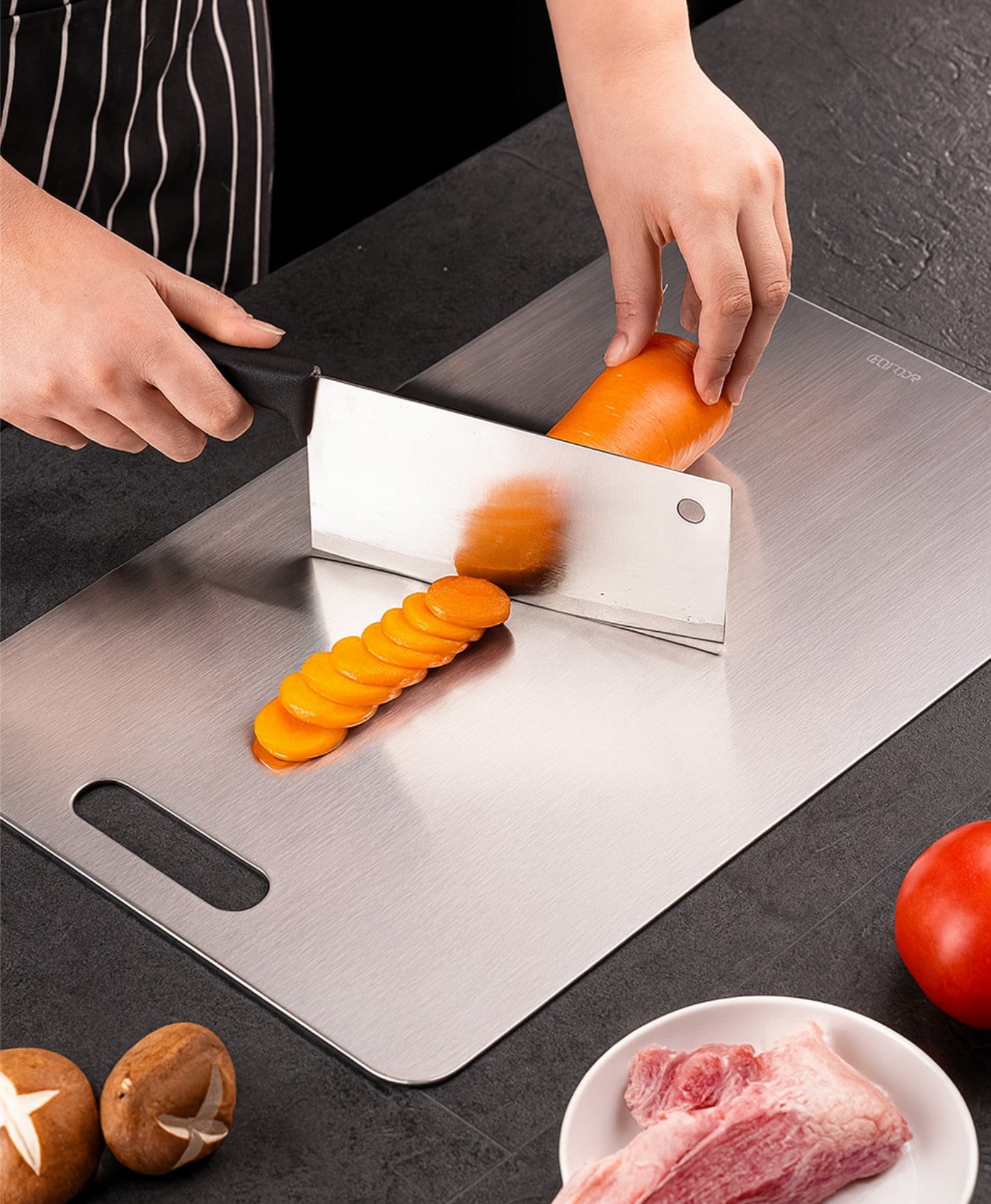 SteelPro 316 Double-Sided Stainless Steel Cutting & Dough Board