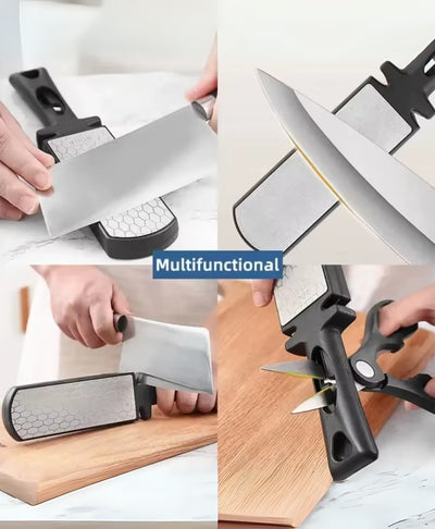 SharpMaster 5-in-1 Knife Sharpener – Diamond & Ceramic, Double-Sided 400/1000