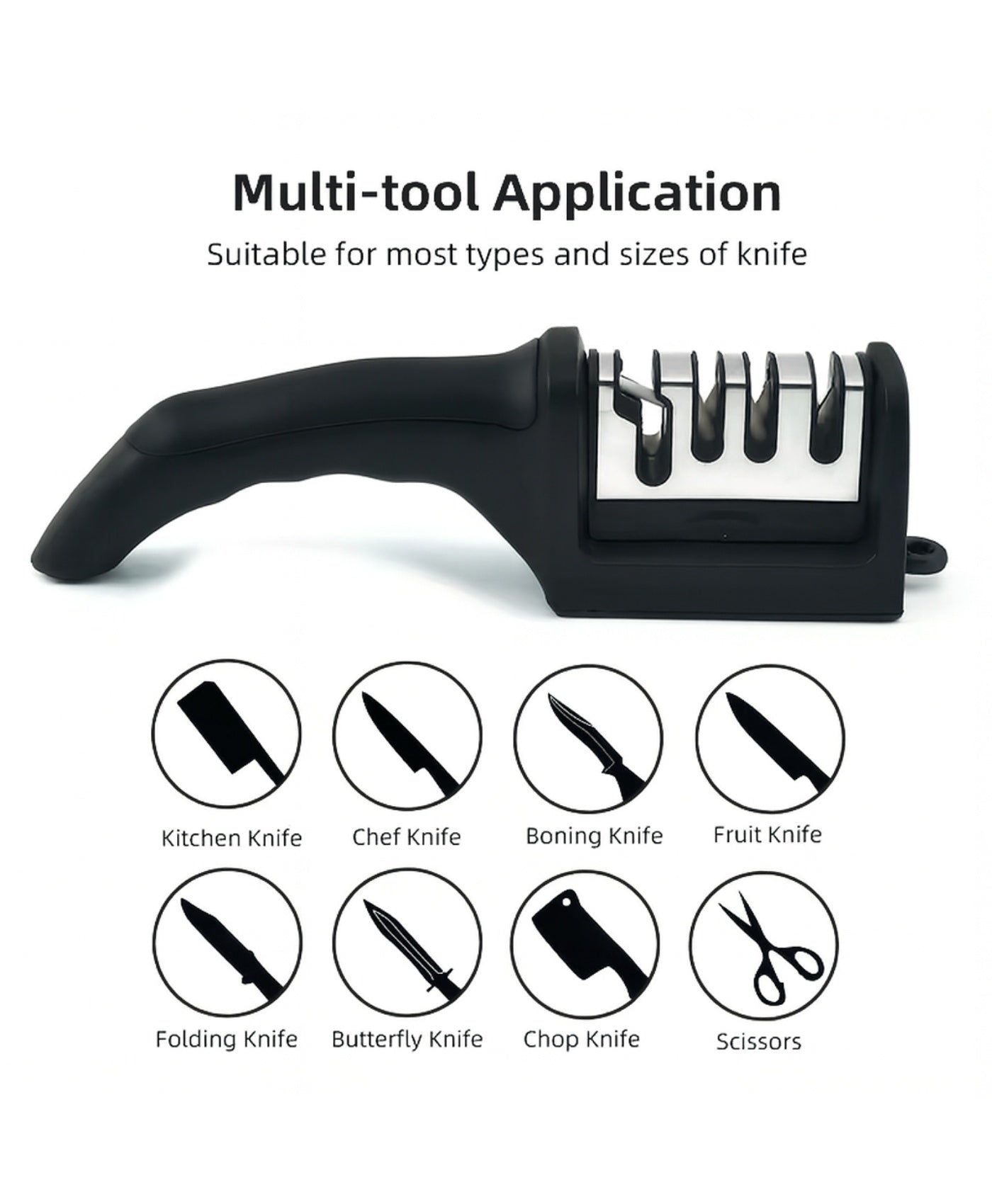 EdgePro 3-in-1 Knife Sharpener – Stainless Steel Kitchen Tool