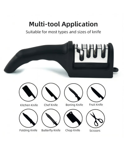 EdgePro 3-in-1 Knife Sharpener – Stainless Steel Kitchen Tool