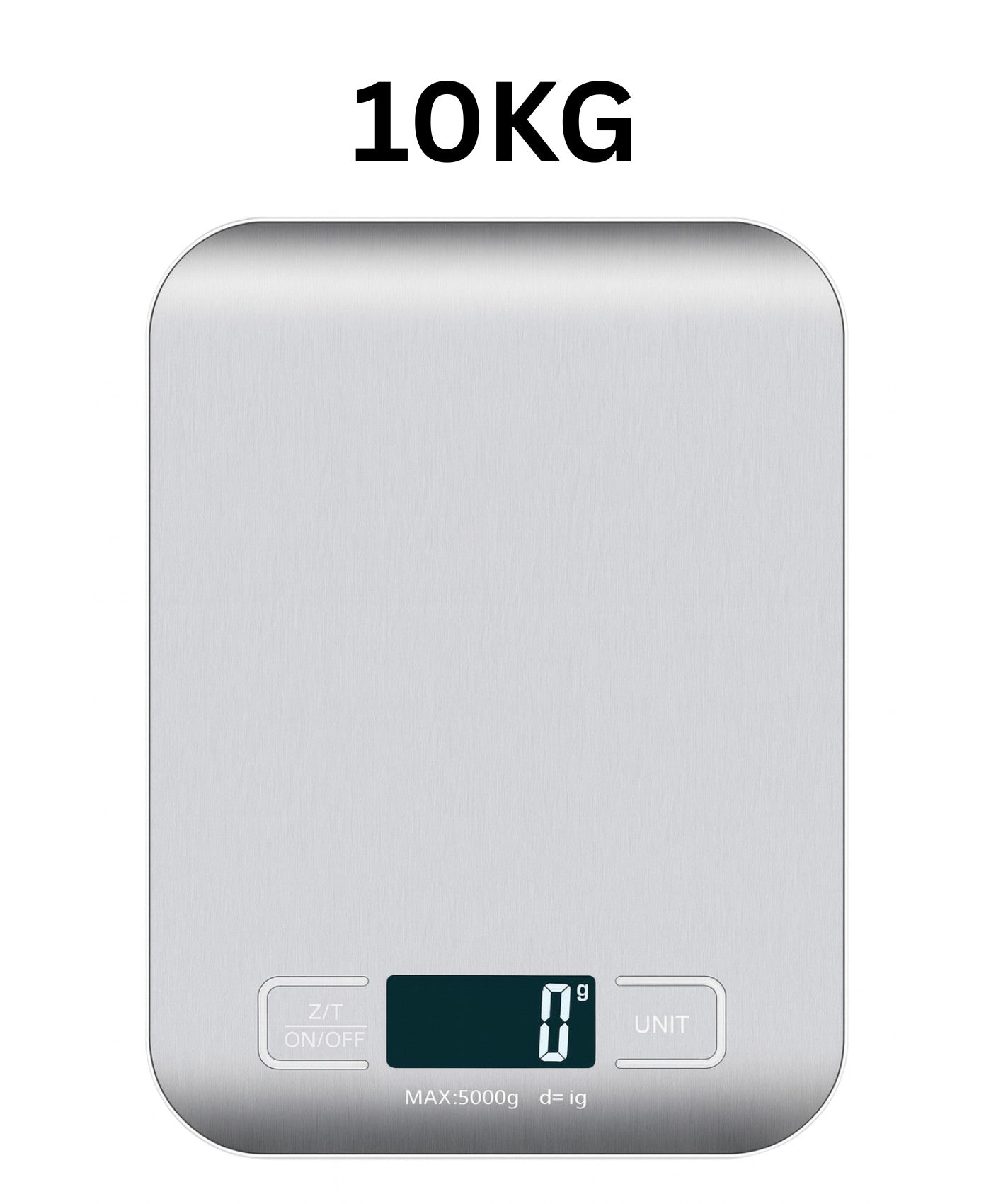 WeighMaster Pro™ Digital Kitchen Scale – 5kg/10kg Stainless Steel LED Display