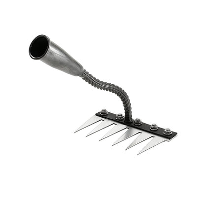 Carbon Steel Garden Hand Rake 5–8 Teeth – Heavy Duty Weeding & Soil Loosening Tool for Farm and Garden