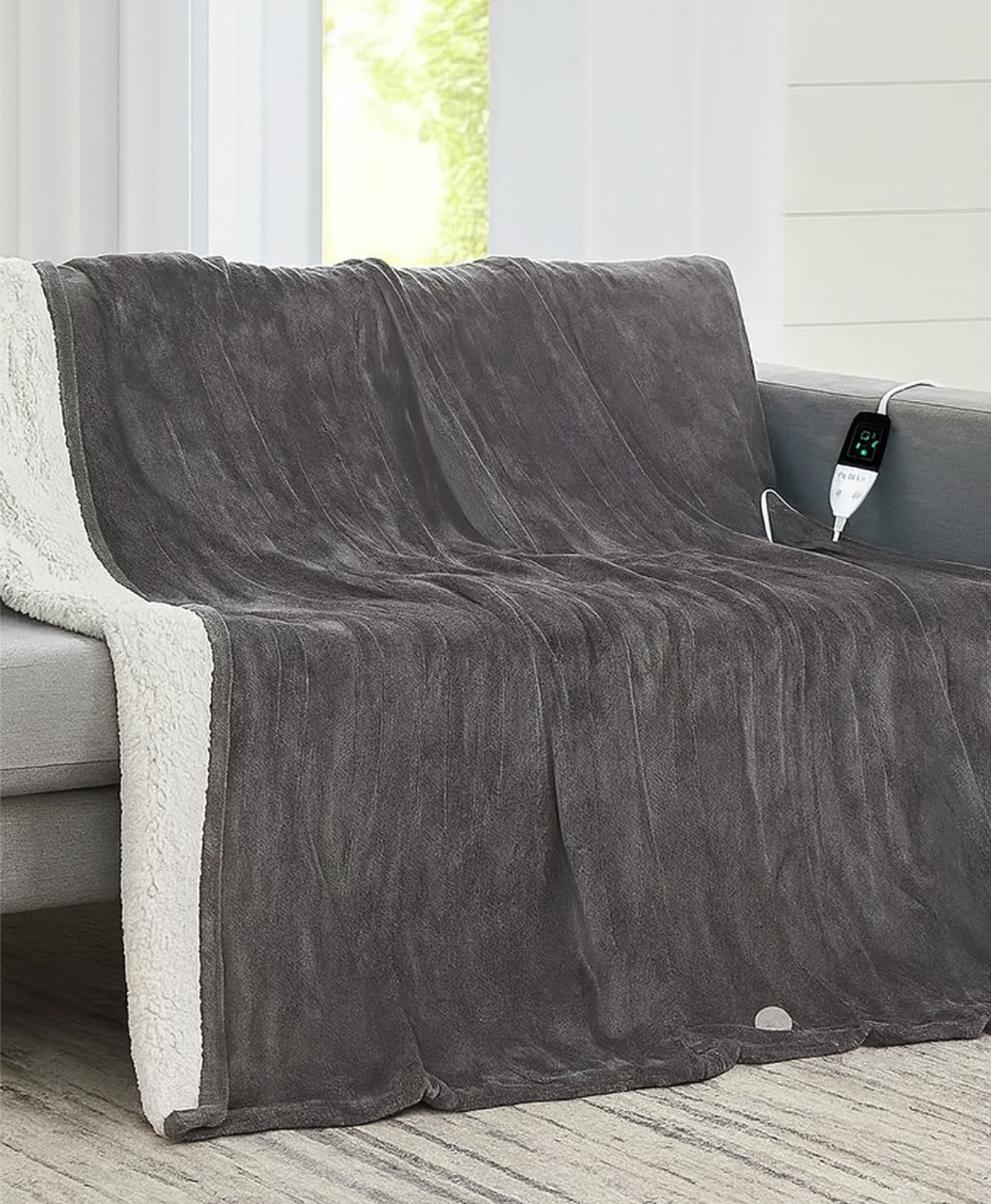 CozyHeat Electric Heated Blanket | Flannel Double Layer Throw