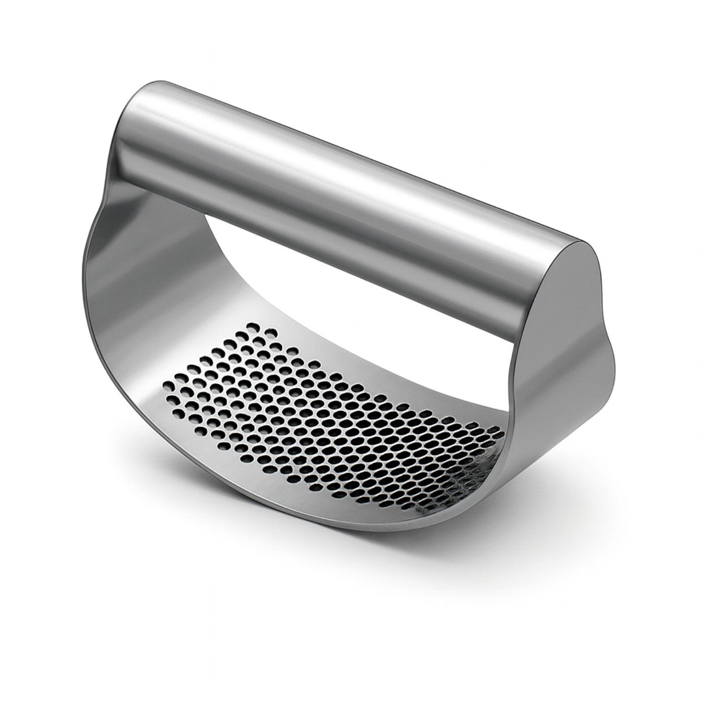 Stainless Steel Garlic Press & Ginger Crusher – Manual Rocker Kitchen Gadget
