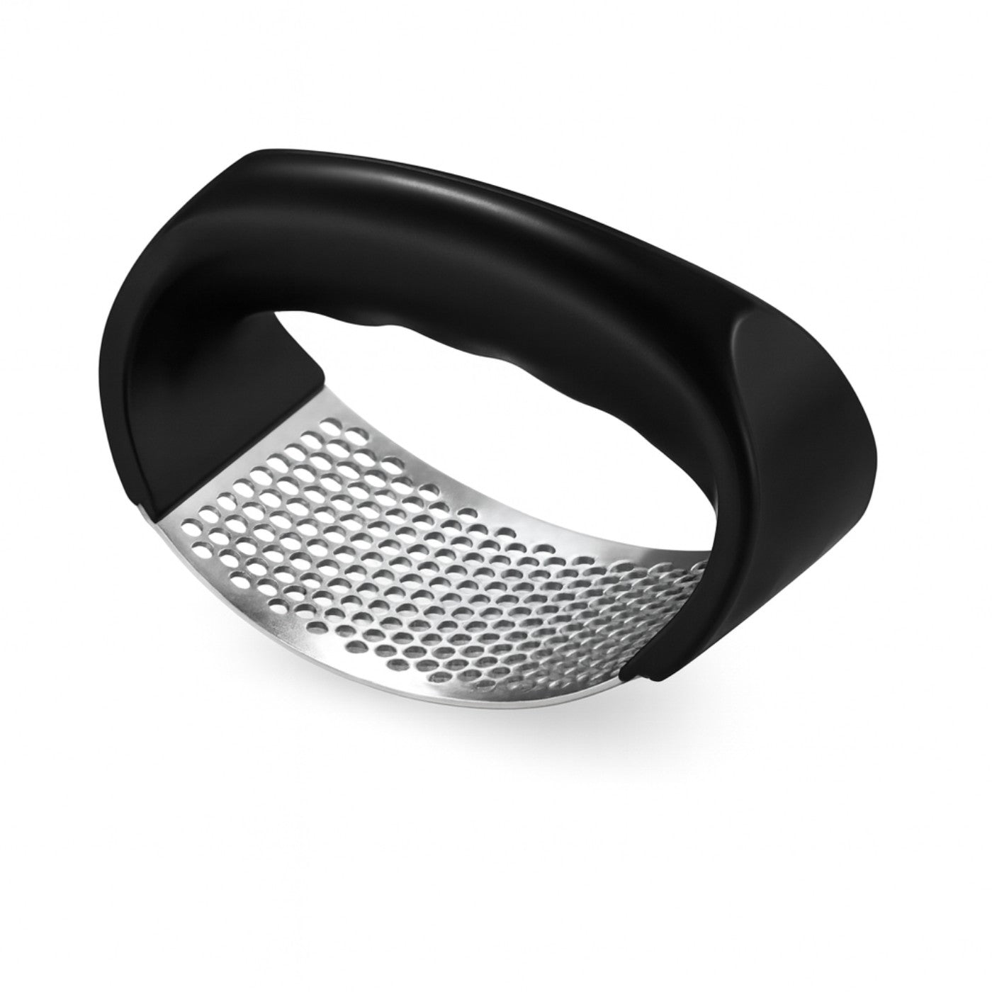 Stainless Steel Garlic Press & Ginger Crusher – Manual Rocker Kitchen Gadget