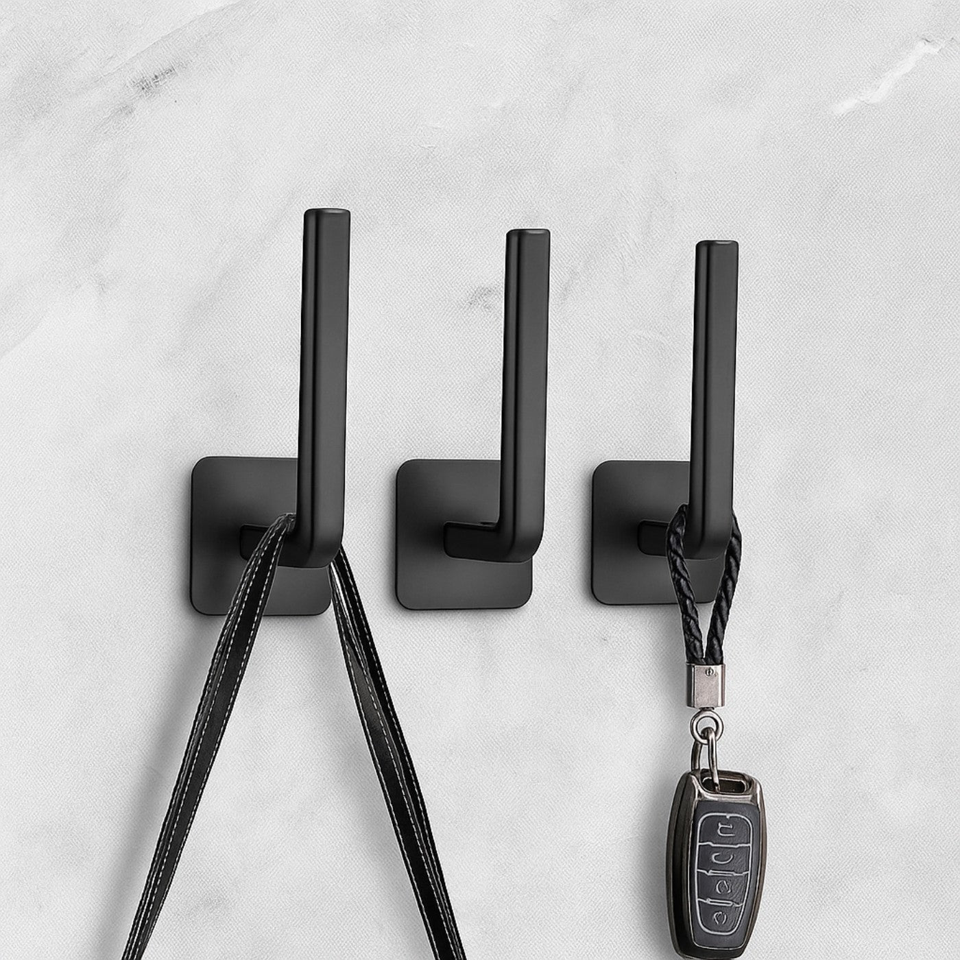 4pcs Adhesive Wall-Mounted Hooks – Wall-Mounted Hat Rack and Organizer for Door or Closet Storage