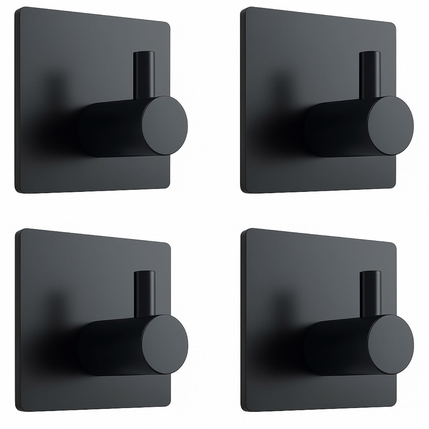 4pcs Stainless Steel Wall Hooks – Heavy-Duty 304 Steel Hooks for Jackets, Robes, and Bathroom Organization