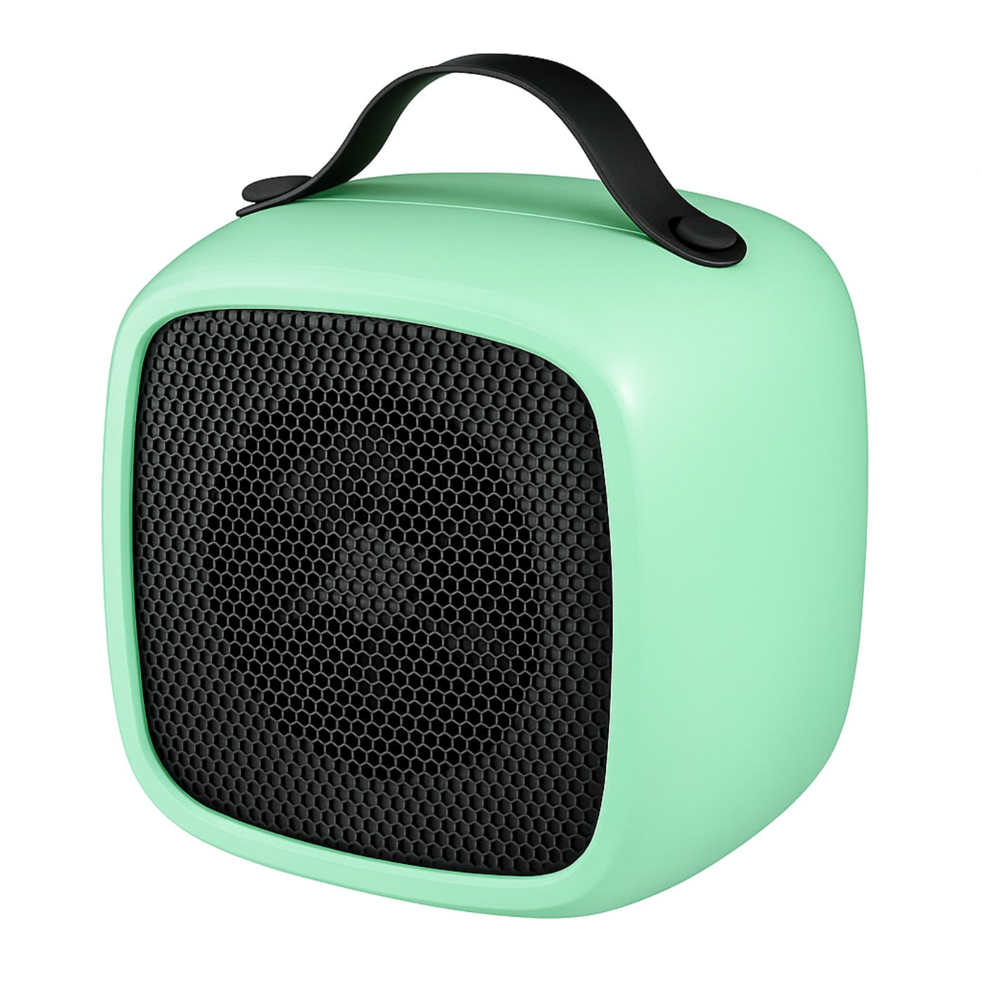 500W Portable Mini Heater PTC Ceramic – Quiet Desktop Electric Warmer Fan with US Plug for Home or Office