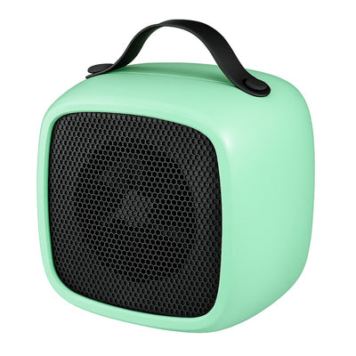 500W Portable Mini Heater PTC Ceramic – Quiet Desktop Electric Warmer Fan with US Plug for Home or Office