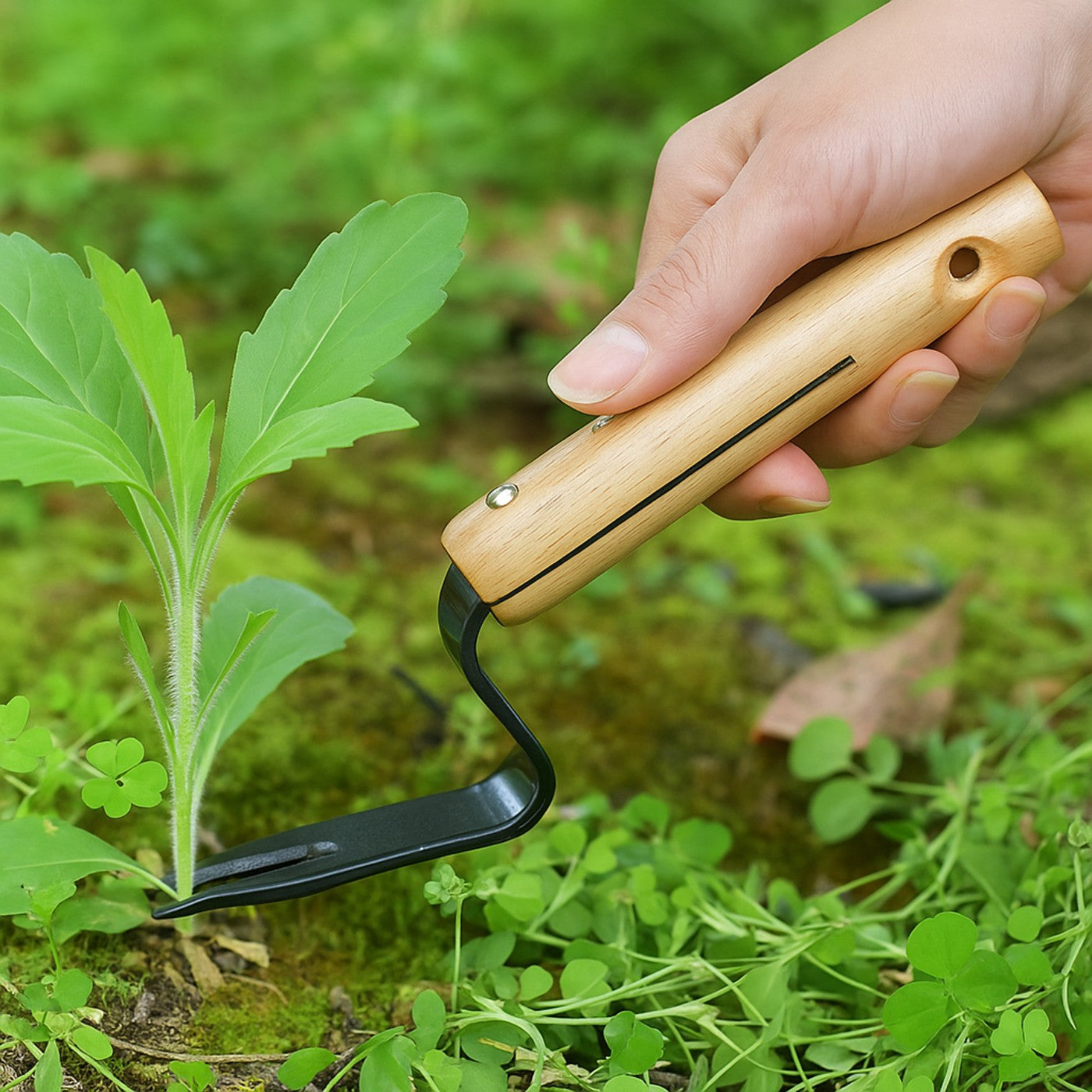 Handheld Weed Remover & Garden Fork – Durable Metal Dandelion Puller Tool for Lawn and Garden